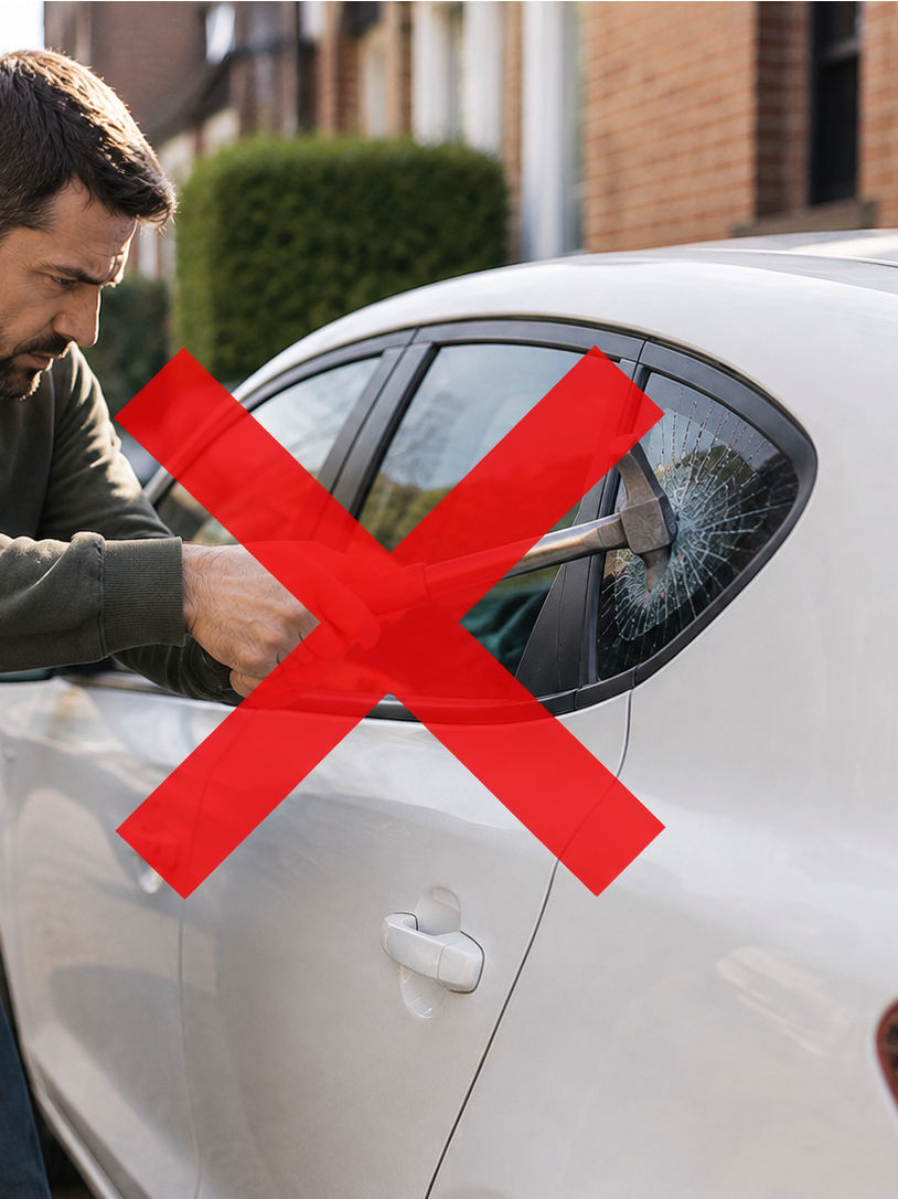 auto glass openen