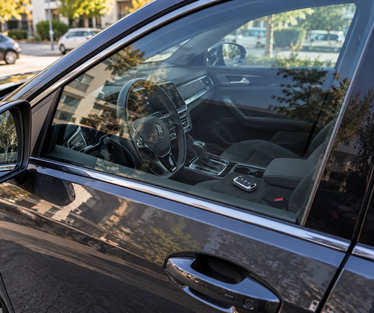 Auto openen sleutels kwijt