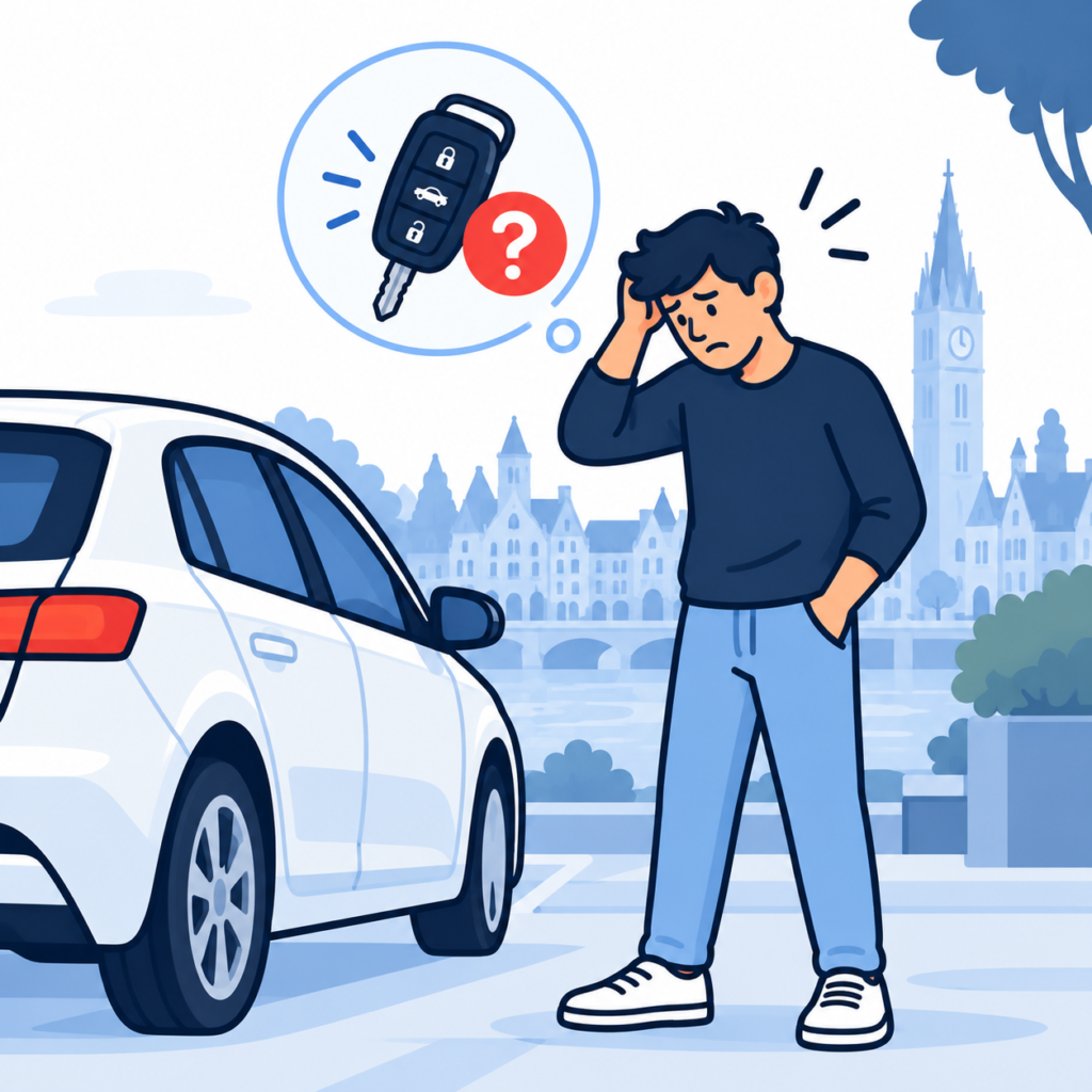 in wetteren autosleutel kwijt
