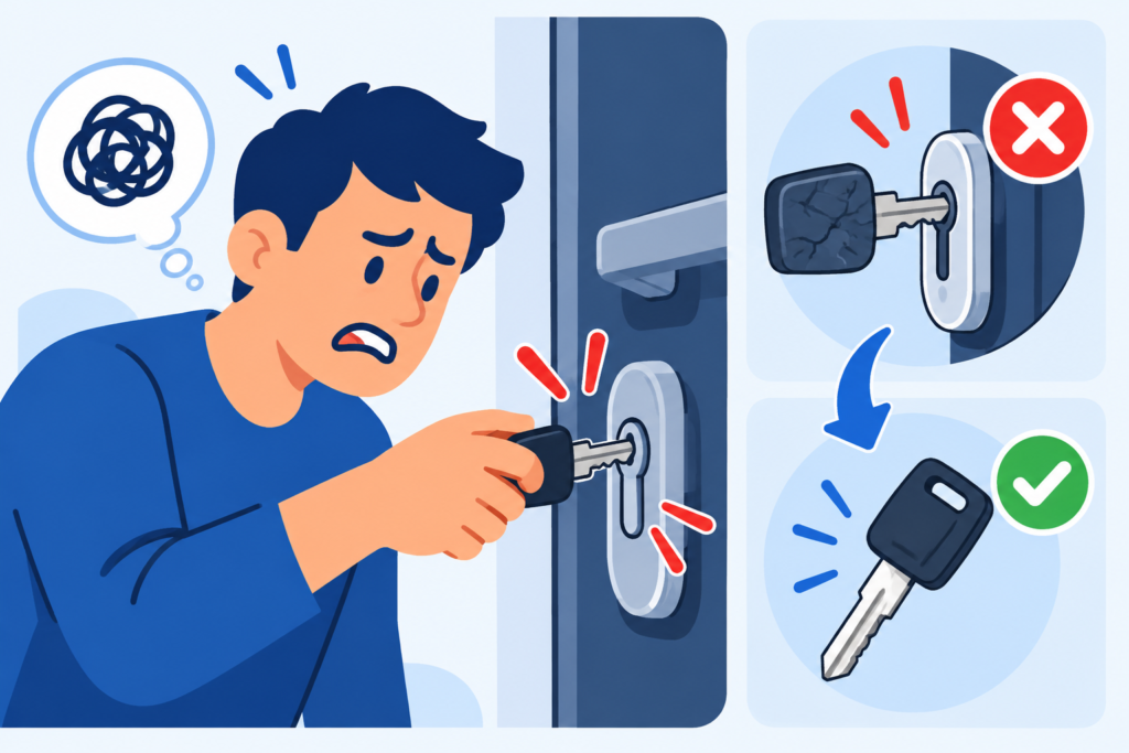 slot geblokkeerd keymaker