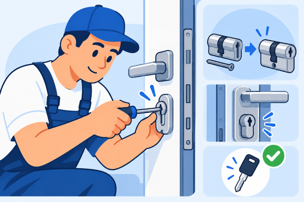 slot installeren keymaker